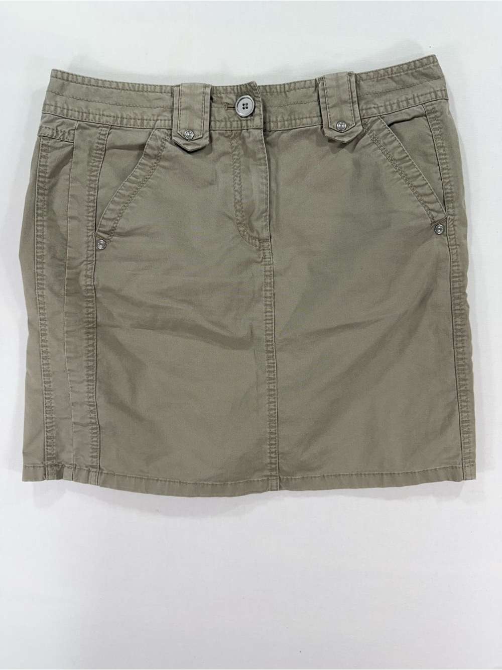 Ann Taylor Mini Skirt in Beige Size 2